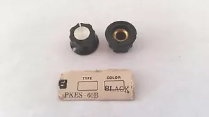 ALCO SWITCH PKES60B1/4 3/4" DIA 1/4" SHAFT BLACK FLUTED WITH WHITE INDICATOR - Picture 1 of 1