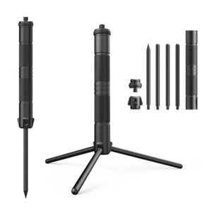 Compact Portable Tripod Lighting Stand with Stakes for Camera, , Phone - Picture 1 of 8