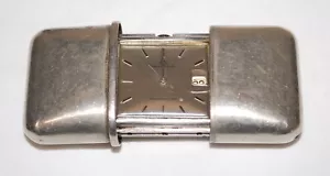 Vintage Movado (Silver ?) Ermetoscope Pocket / Purse Watch Preowned - Picture 1 of 14