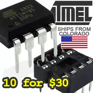 Atmel ATTiny85 mit oder ohne 8 Pin DIP Buchse - Bild 1 von 115