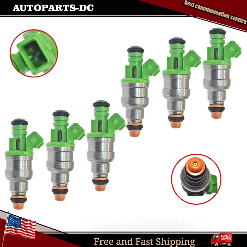 6X Fuel Injector Nozzle F87E-B2A for Mazda B3000 1998-1999 Ford Ranger 1998-2000 - Imagem 1 de 4