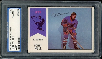 1974 OPC O-Pee-Chee Hockey #50 Bobby Hull WHA PRO 8 - Image 1 of 2