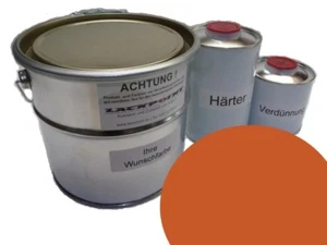 7 Liter Set 2K Autolack geeignet für Porsche 8C6 Orange kein Klarlack Tuning 91 - Picture 1 of 1