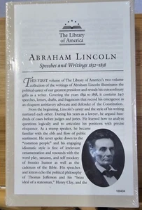 Lincoln: Speeches and Writings - 1832-1858 LOA HC in Slipcase Sealed in Plastic - Picture 1 of 3