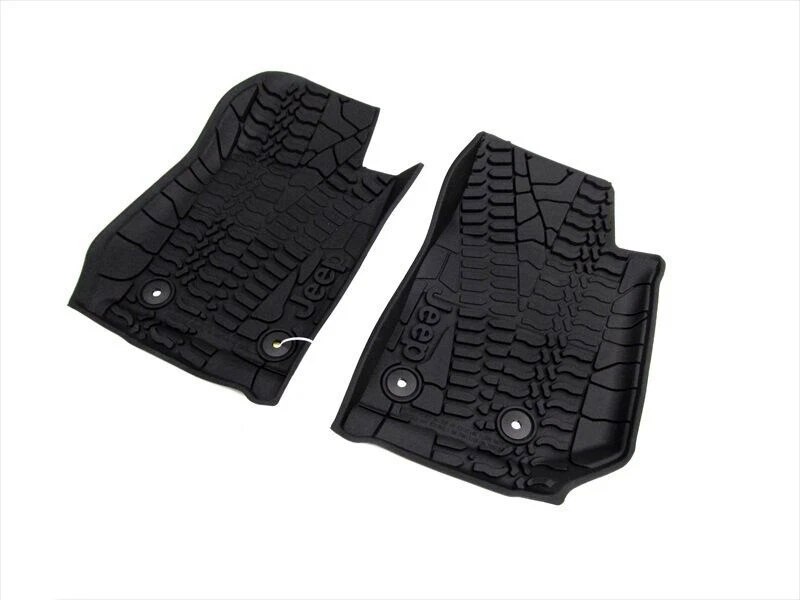 Jeep Wrangler 2014-2017 2 puertas RHD alfombrillas delanteras de goma Mopar genuinas OEM nuevas Foto 1 de 1