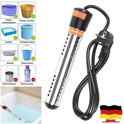 3000W Timing Poolheizung Tauchsieder Elektrischer Badewanne Tauchwasserbereiter - Bild 1 von 4