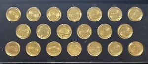 1999 - 2008 ( 4 GIFT BOX ) 24k GOLD / PLATINUM LAYERED MINT QUARTER SET - Picture 1 of 12