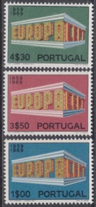PORTUGAL Sc # 1038-40 CPL MNH  SET of 3 - EUROPA 1969 - Picture 1 of 1