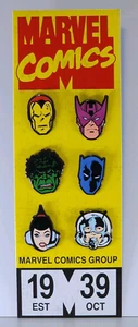 Marvel Comics NYCC 2019 Marvel 80th Anniversary Pin Set 3 Iron Man Tony Stark - Picture 1 of 8