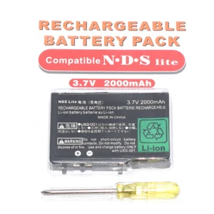 DS Lite Battery, 3.7VBattery Replacement for Nintendo NDS Lite with Tools - Imagen 1 de 7