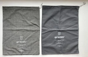 2x GRAVATI STAUBBEUTEL BEUTEL TASCHE SCHUHE GRAU EDEL LUXUS GESCHENK WEIHNACHTEN - Bild 1 von 2