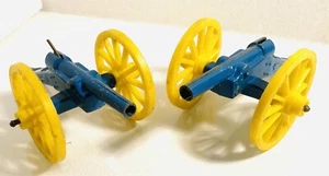 Vintage Tootsie Toy 2-ARTILLARY Canons, 1 Has Strong Firing Spring, VHTF - Picture 1 of 5