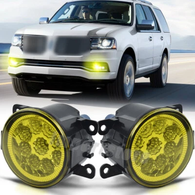 Nuevo par de luces antiniebla parachoques lente transparente derecha izquierda para Lincoln Navigator 2007-2015 Foto 1 de 4