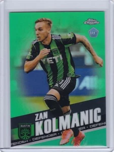 Topps 2022 cromo MLS verde #38 Zan Kolmanic novato Austin 76/99 - Imagen 1 de 2