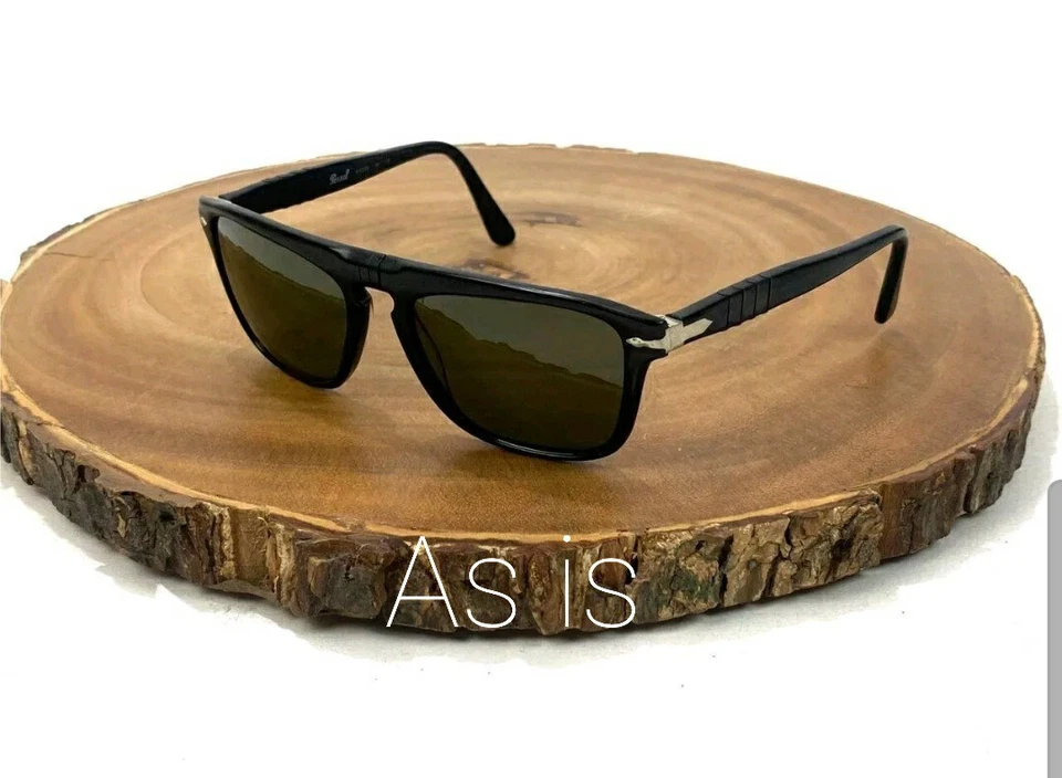 PERSOL Sunglasses As is 69233 Black Made in Italy 56 17 142 mm Pre-owned - Image 1 of 4