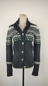 Superdry Cardigan Wool Woman Size S Casual Sweater Vintage - Picture 1 of 8
