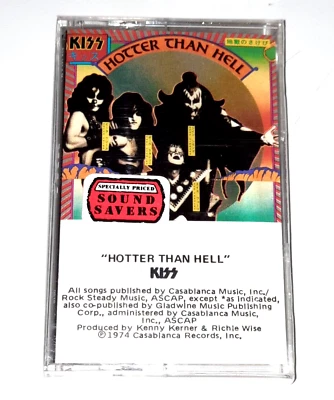 SEALED KISS Hotter Than Hell cassette Mercury tape Gene Simmons Parasite glam - Image 1 of 3