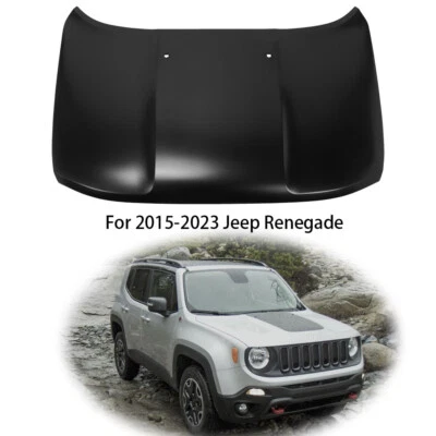 Front Hood Panel For Jeep Renegade 2015-2023 Primed Aluminum Direct Fit Foto 1 de 4