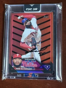 Jose Alvarado 2023 Topps Update Phillies Signed AUTO NM-MINT US271 - Picture 1 of 8
