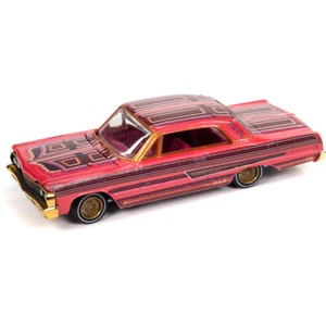 RC 1/64 Die Cast 1964 CHEVY IMPALA Low Rider -MAGENTA- - Picture 1 of 3