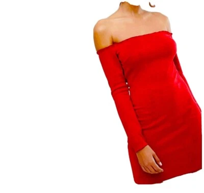 asos red suede dress - Image 1 of 3