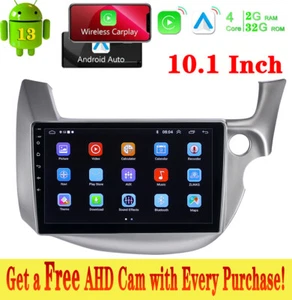 CarPlay For Honda JAZZ FIT 2007-13 Android 13 Car Radio Stereo GPS Sat Nav +Cam - Picture 1 of 18