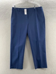 Loft Pants Womens 14 Blue The Curvy Riviera Slim Straight Career Office Ankle - Picture 1 of 13