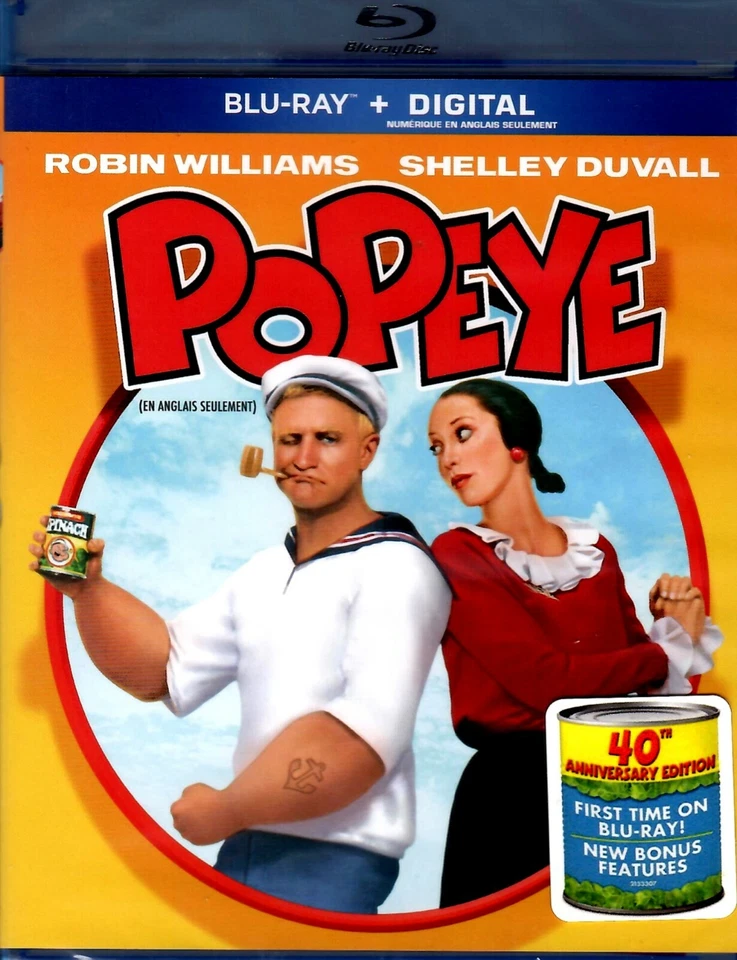 Popeye - Robin Williams, Shelly Duvall, Música de Harry Nilsson - Nuevo BluRAY Foto 1 de 2