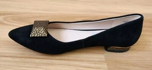 Clarks Amuleth Myth Leather Black Shoes Size US 7.5 UK 5 - Picture 1 of 4