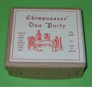 Juego de fiesta de té FG Taylor & Sons / 179 Zoo Series Chimpancés / En caja - Imagen 1 de 8