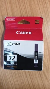 Genuine Authentic Canon 72 Photo Black Ink Cartridge PGI-72PBK Sealed - See Pics - Photo 1/4