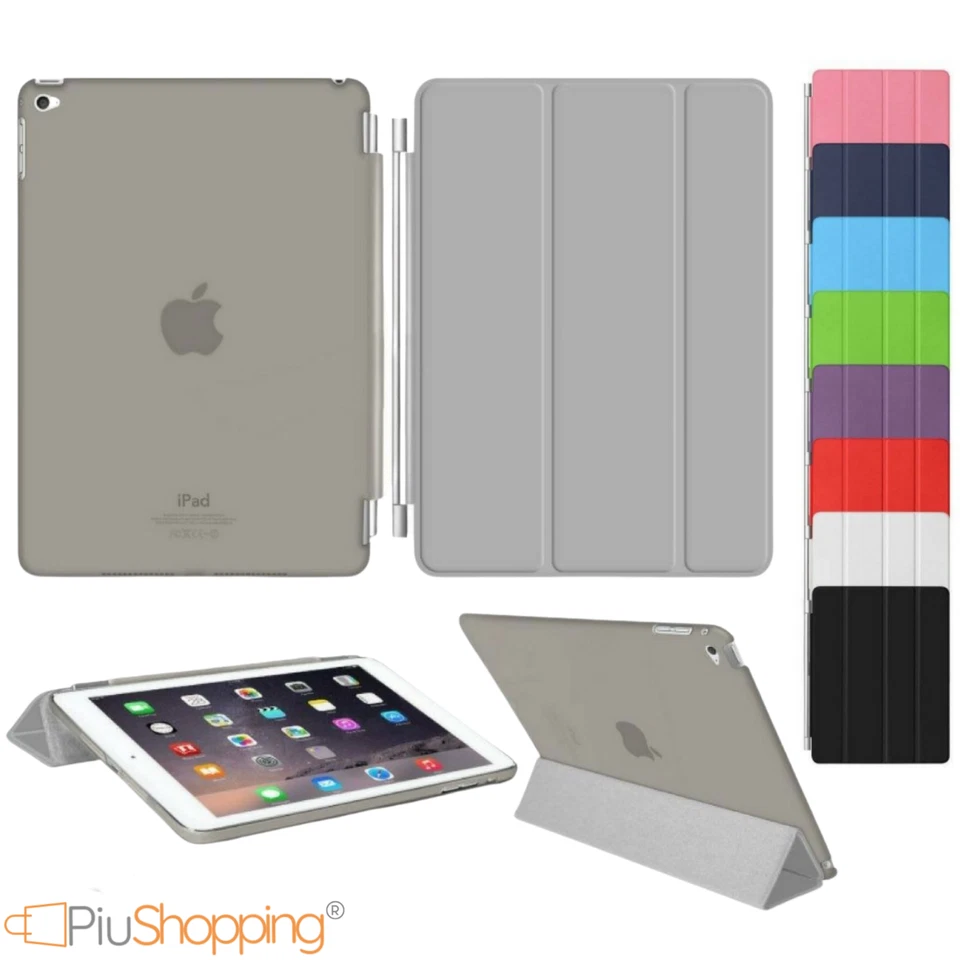 CUSTODIA IPAD 2 3 4 AIR 2 MINI 4 2017 2018 APPLE SMART COVER BACK CASE MAGNETICA - Immagine 1 di 1