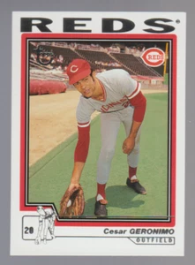 Tarjeta rara CESAR GERONIMO Reds 2004 Topps edición exclusiva retirada #61 VER ESCANEOS - Imagen 1 de 2