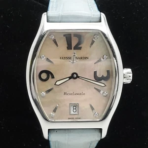 Ulysse Nardin Michelangelo 113-48 Mother of Pearl Date Automatic Watch 31mm - Picture 1 of 14