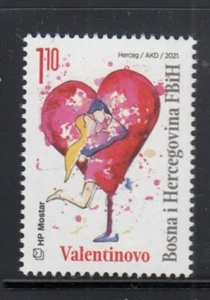 BOSNIA-MOSTAR Saint Valentine's Day MNH stamp - Picture 1 of 1