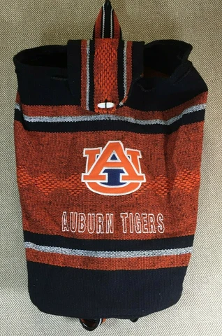 Auburn Tigers Logo Handcrafted BOHO Southwest Knapsack Backpack Tribal Design Cover