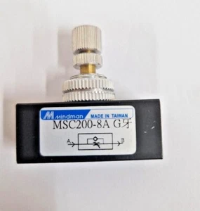 1/4 BSP Durchflussregelventil, unidirektionales Aluminiumgehäuse Einwegregelung - Bild 1 von 2