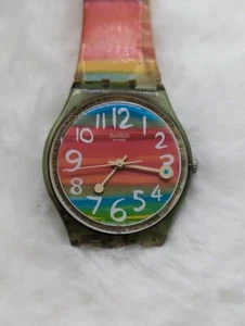 Lot 2 Swatch Watches Color The Sky, GS124 -- Swatch Green Lemon - Picture 1 of 16