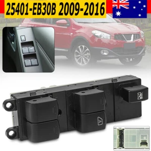 Master Power Window Switch 25401-EB30B for Nissan Dualis J10 4cyl 2.0L 2009-2016 - Picture 1 of 13