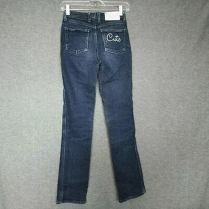 Bongo Denim Retro Slim Straight Leg Jeans Juniors Sz 1 L31 Stretch - Picture 1 of 12
