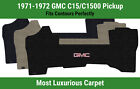 Lloyd Luxe Front Carpet Mat for '71-72 GMC C15/C1500 Pickup w/Silver/Red GMC 1