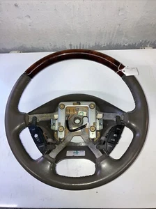 2003-2006 Lincoln LS Steering Wheel w/ Control Switches Leather Wood Grain - Picture 1 of 16