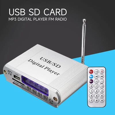USB SD Card MP3 Digital Player FM Radio Remote Control LED Display Headphone 1gG - Image 1 of 4