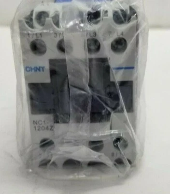 Chint 4 Pole Ac Contactor With Dc Operating Coil 54V NC1-1204Z 54V - Image 1 of 4