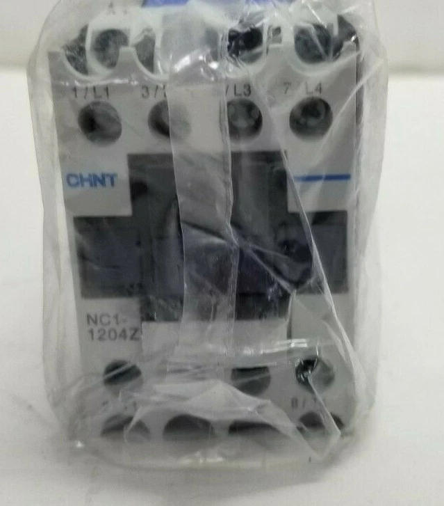 Chint 4 Pole Ac Contactor With Dc Operating Coil 54V NC1-1204Z 54V - Image 1 of 4