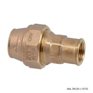 Viega Maxiplex-Übergangsstück, Mod. 9031 mit Rp-Gewinde 50mm x 1 1/2"IG, Rotguss - Bild 1 von 1