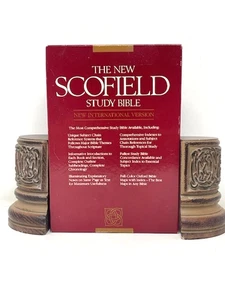 Holy Bible New Scofield Study System NIV Oxford 1726RL Navy Bonded Leather 1984 - Picture 1 of 16