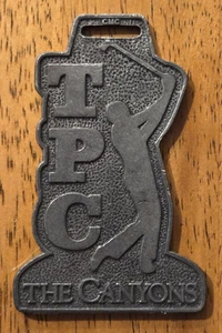 TPC The Canyons Las Vegas Metal Golf Bag Tag, 3 1/8 Inches Tall by 2 Inches Wide - Picture 1 of 2