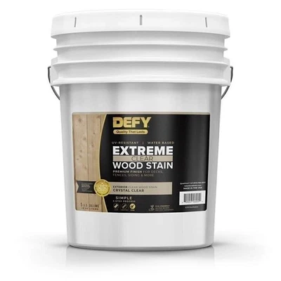 Mancha de madera exterior semitransparente DEFY Extreme de 1 galón Foto 1 de 4