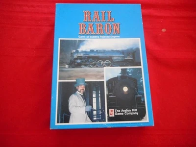 Avalon-Hill "Rail Baron" Game 1977 Build Railroad Empires 100% Unpunched Nice! - Image 1 of 4